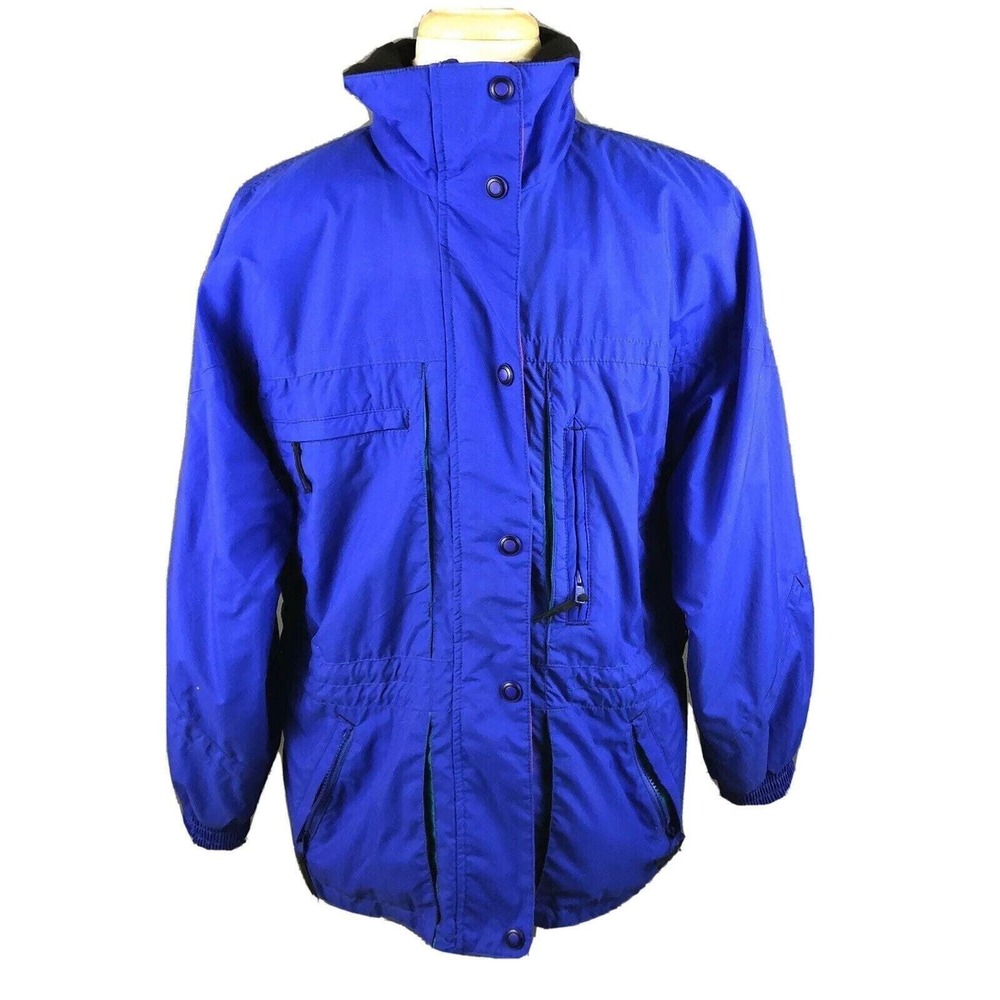 Edelweiss Women's Vintage 1980s Purple Ski Snow Coat‎ Jacket Medium Skiwear